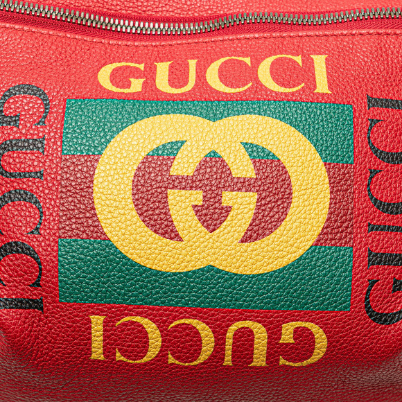 Pre-Loved Gucci Grained Calfskin Logo Belt Bag - Picture 7 of 11